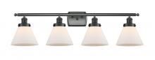  916-4W-BK-G41 - Cone - 4 Light - 38 inch - Matte Black - Bath Vanity Light