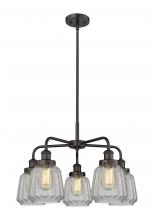  916-5CR-OB-G142 - Chatham - 5 Light - 26 inch - Oil Rubbed Bronze - Chandelier