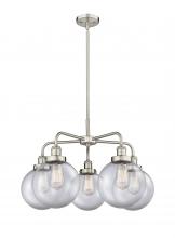  916-5CR-SN-G202-8 - Whitney - 5 Light - 27 inch - Satin Nickel - Chandelier