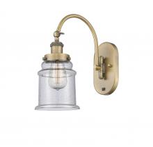 Innovations Lighting 918-1W-BB-G184-LED - Canton - 1 Light - 7 inch - Brushed Brass - Sconce