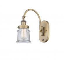 Innovations Lighting 918-1W-BB-G184S-LED - Canton - 1 Light - 7 inch - Brushed Brass - Sconce