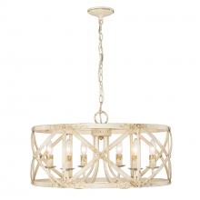  0890-6 AI - Alcott AI 6 Light Chandelier in Antique Ivory