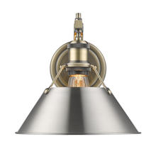 Golden 3306-1W AB-PW - Orwell 1 Light Wall Sconce
