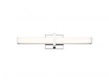 Golden 5623-B24 CH-OP - Elon 1-Light Vanity Light in Chrome with Opal Glass