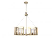  6068-5 BCB - Marco 5-Light Chandelier in Brushed Champagne Bronze with Clear Glass