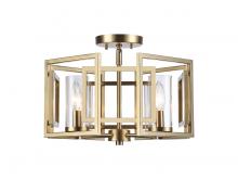  6068-FM BCB - Marco 4-Light Flush Mount in Brushed Champagne Bronze with Clear Glass