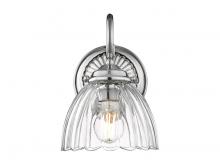  6952-1W CH-CLR - Audra 1-Light Wall Sconce in Pewter with Clear Glass