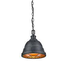 Golden 7312-S BP - Bartlett Mini Pendent in Black Petina