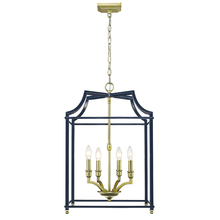  8401-4P SB-NVY - Leighton 4 Light Pendant