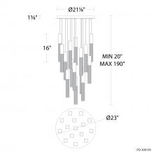  PD-30815R-AB - Cinema Multilight Pendant Light