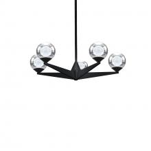 Modern Forms US Online PD-82024-BK - Double Bubble Chandelier Light