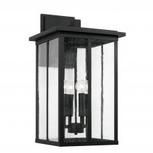  943843BK - 4 Light Outdoor Wall Lantern