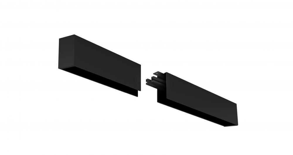 4' LED Linear Surface Mount Extension Kit, 2" Wide, 3500K, Black