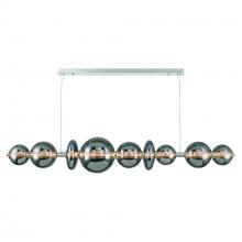 Eurofase 47257-047 - Atomo 74&#34; LED Chandelier In Chrome With Smoked Glass