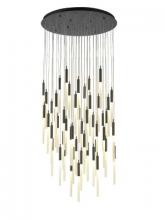 Avenue Lighting HF2051-FR-BK - Main St. Collection Black 51 Light Pendant Fixture