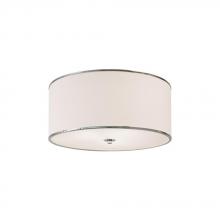  58274 - Three Lamp Ceiling with Linen Drum Shade