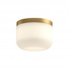  FM53005-BG/OP - Mel 5-in Brushed Gold/Opal Glass LED Flush Mount