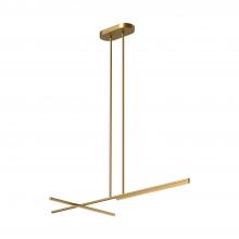  LP28748-BG - Shift 48-in Brushed Gold LED Linear Pendant