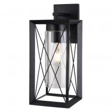  T0763 - Milton 7-in. W Outdoor Wall Light Matte Black