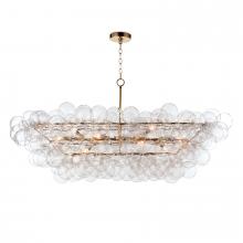  16-1381NB - Regina Andrew Bubbles Chandelier Linear (Clear)