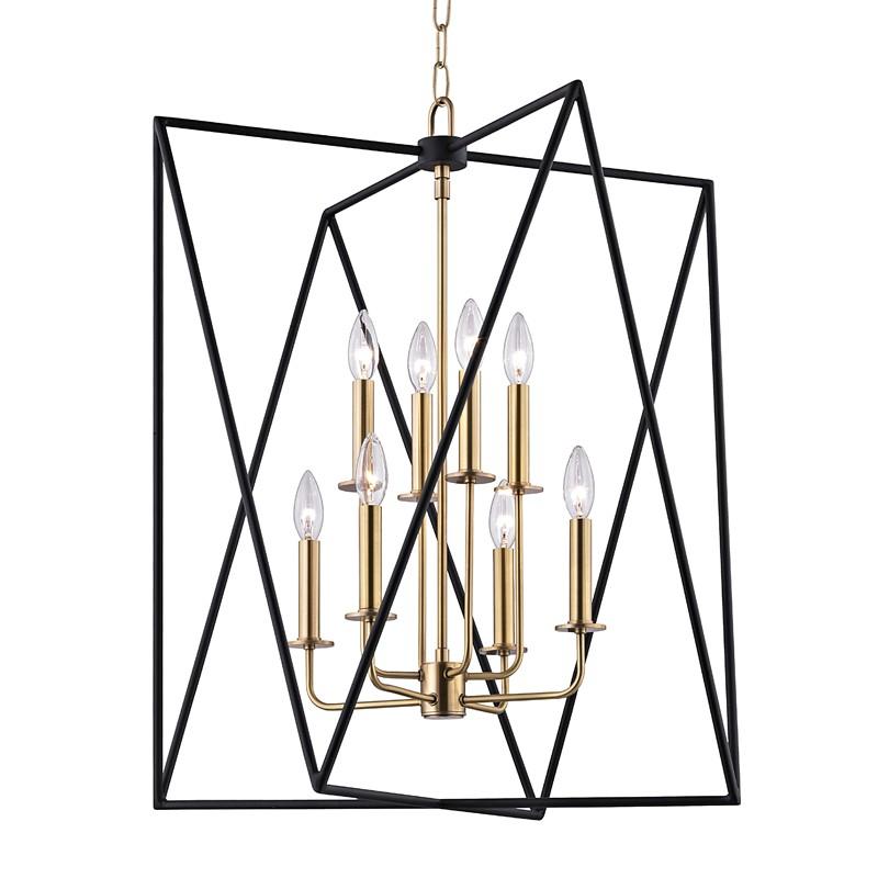 Laszlo Aged Brass 8 Light Pendant