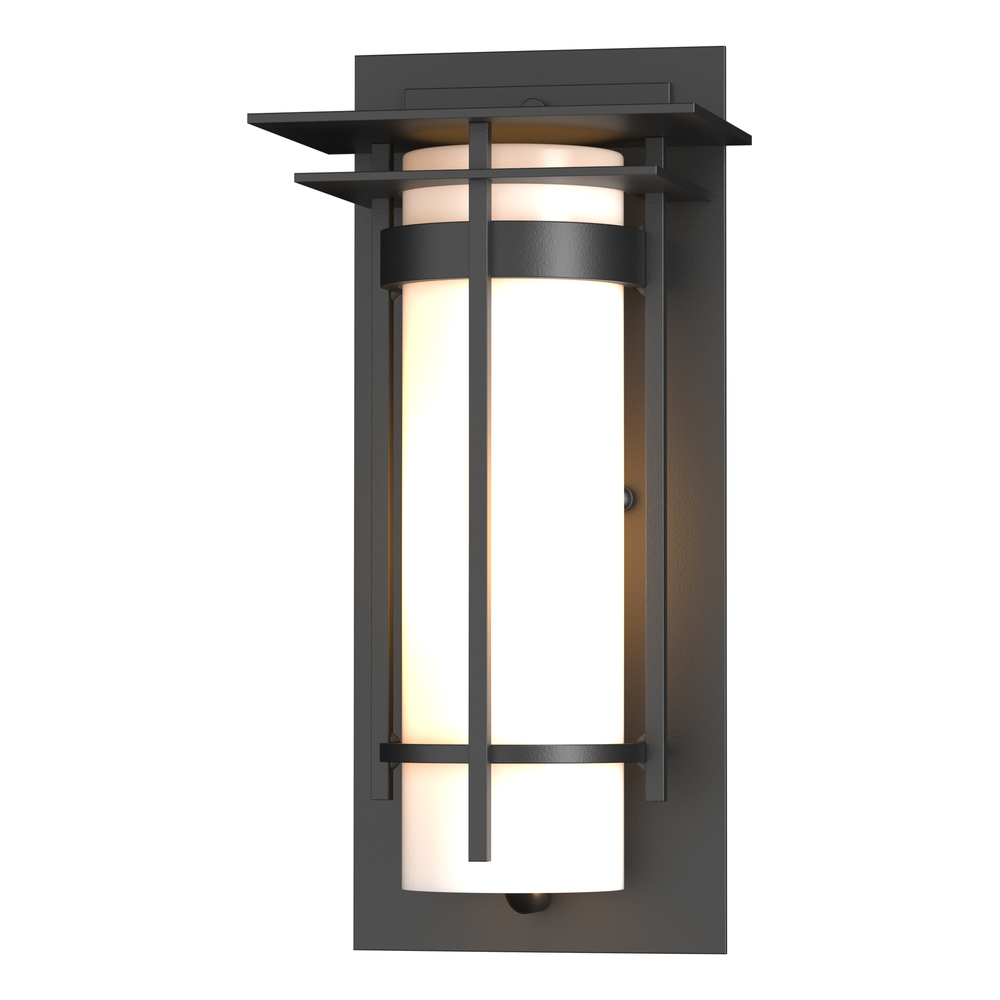 Banded with Top Plate Small Outdoor Sconce