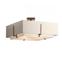  126513-SKT-05-SF2012-SE2401 - Exos Square Large Double Shade Semi-Flush