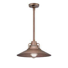 Millennium RRRS18-CP - R Series 1-Light Stem Hung Railroad Shade Copper