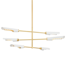 Mitzi by Hudson Valley Lighting H828806-AGB/SWH - HARPERROSE Chandelier