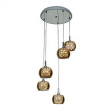  52118-CH/MIR - 5 Light Cluster Pendant