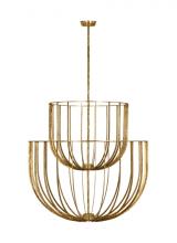  SLCH33027PAB - Sanchi Large Two Tier Chandelier