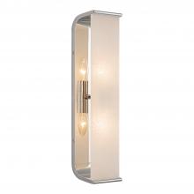  WV327019PNAR - Abbott 19-in Polished Nickel/Alabaster 2 Lights Wall/Vanity