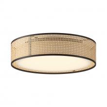  FM479020RB-5CCT - Lyla 20-in Rattan LED Flush Mount