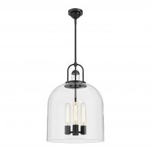  PD461104MB - Lancaster 16-in Matte Black 4 Lights Pendant