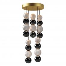 Alora Lighting MP321805NB - Onyx 5 Head Natural Brass LED Multi Pendant