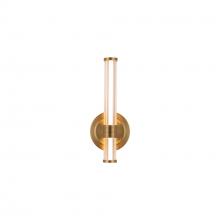  WV509012BG-UNV - Elsie 12-in Brushed Gold LED Wall/Vanity Light