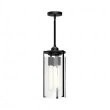  PD536107MBWC - Belmont 7-in Clear Water Glass/Matte Black 3 Lights Pendant