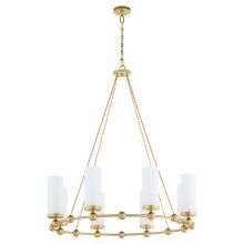  667-8-80 - Lee BLVD 2.08 Light Chandelier, Aged Brass