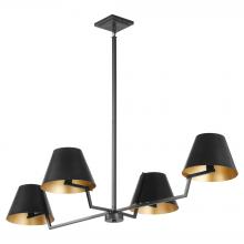 Quorum 669-4-59 - Bliss 50 inches , 4 Light Linear, Matte Black