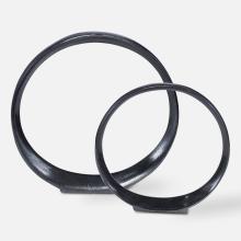  17913 - Orbits Black Ring Sculptures, S/2