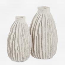  18200 - Uttermost Ivory Ridge Vases Set/2