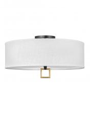 Hinkley 41810BK - Medium Semi-Flush Mount