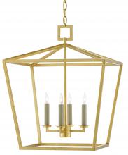 Currey 9000-0457 - Denison Medium Gold Lantern