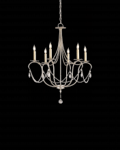  9890 - Crystal Lights Small Silver Chandelier