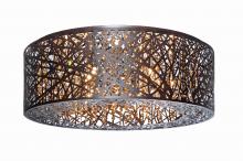  E21301-10BZ - Inca Bronze Laser Cut Ceiling Mount